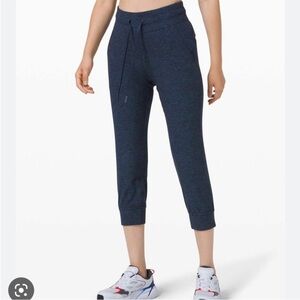 Lululemon Ready To Rulu Jogger Crop Pants Blue Size 10